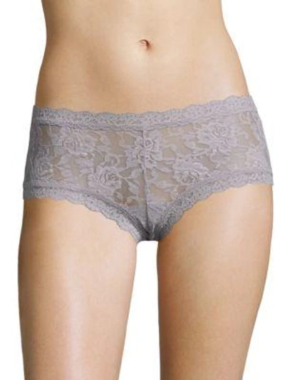 Shop Hanky Panky Lace Boyshort In Chai