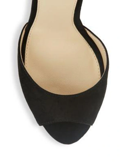 Shop Botkier Anna Tasseled Suede Stiletto Sandals In Black
