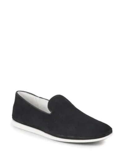 Shop Steve Madden Arrowe Loafers In Black Suede