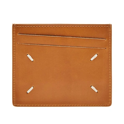 Shop Maison Margiela 11 Stamped Card Holder In Brown