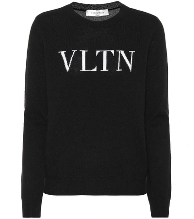 Shop Valentino Cashmere And Wool Sweater In Black