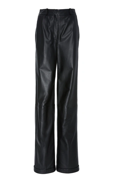 Shop Altuzarra Franco Leather Pant In Black