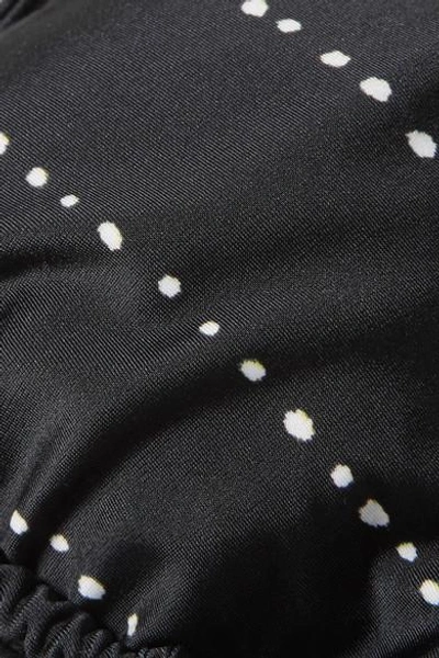 Shop Vix Shaye Printed Triangle Bikini Top In Black