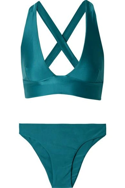 Shop Haight Convertible Bikini In Blue