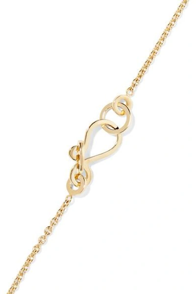 Shop Sophie Bille Brahe Palme De Perle 14-karat Gold Pearl Bracelet