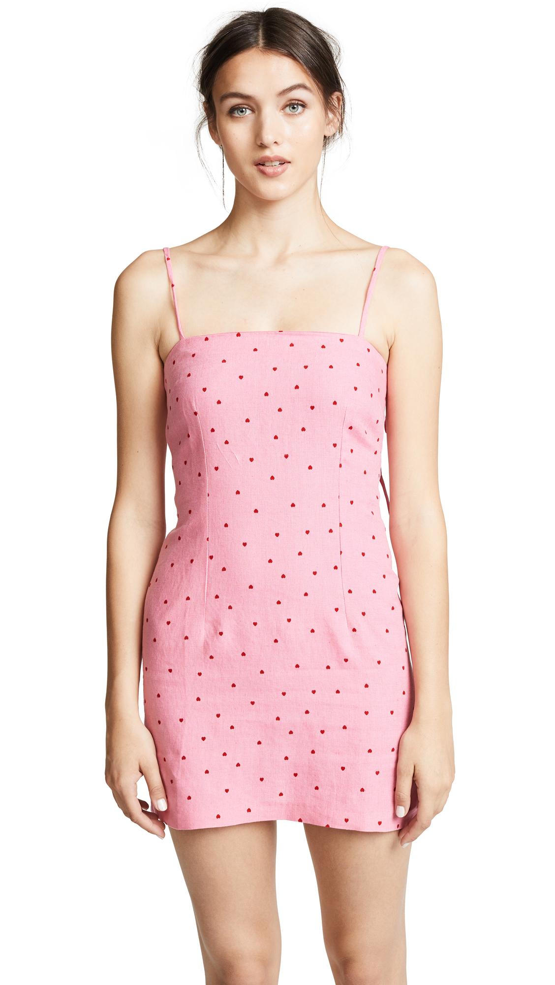 bec and bridge pink linen dress