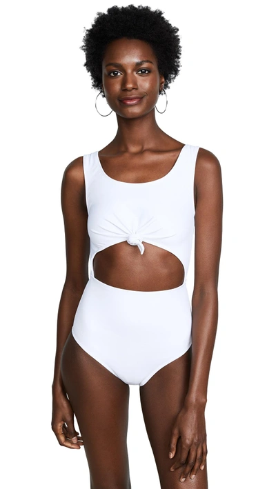 Shop Beth Richards Knot One Piece In White