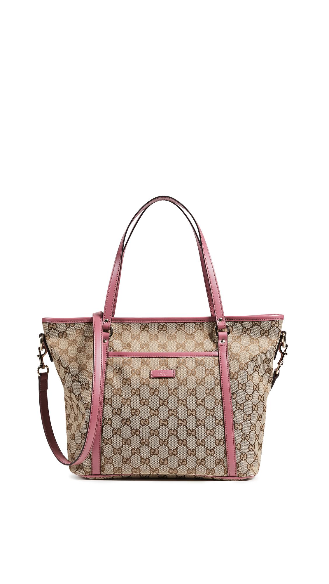gucci fabric tote bag