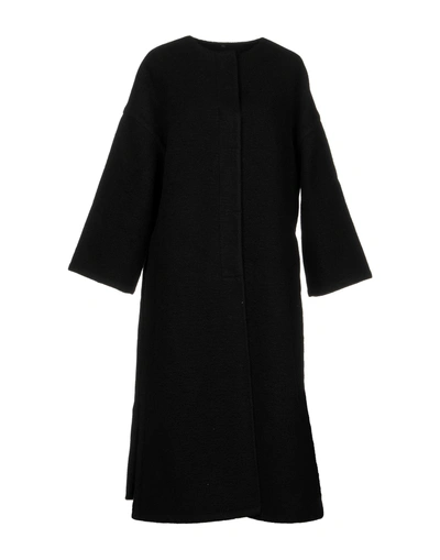 Shop Helmut Lang Coat In Black