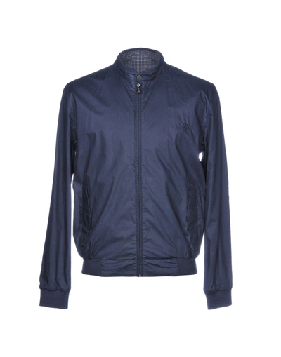 Shop Zegna Sport Jackets In Dark Blue