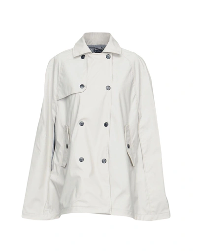 Shop Petit Bateau Full-length Jacket In Light Grey