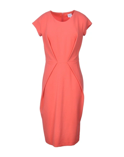 Shop Armani Collezioni Short Dress In Coral