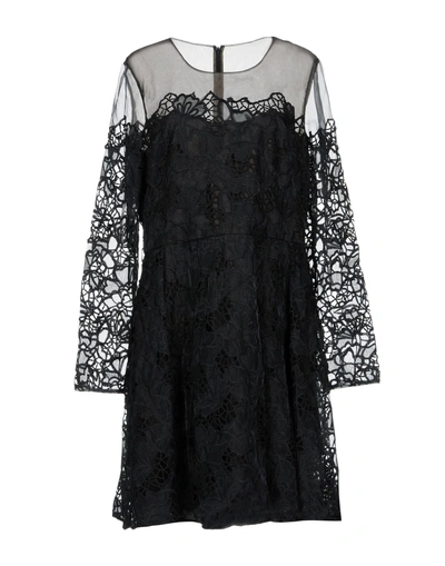 Shop Marchesa Notte Short Dress In Black