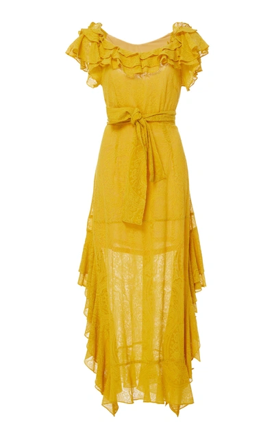 Shop Marissa Webb Sofia Embroidered Dress In Yellow