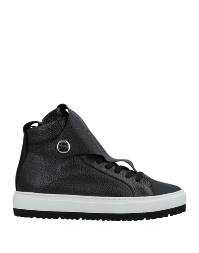 Shop Armani Jeans Sneakers In Black