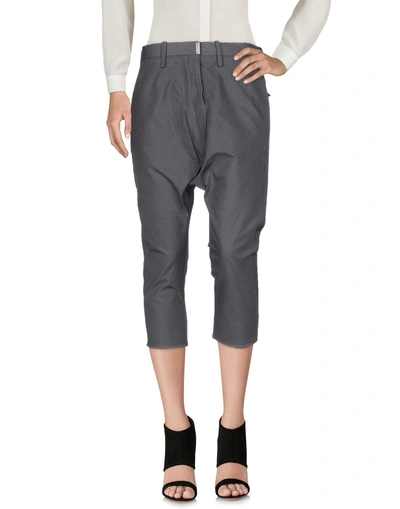 Shop Carol Christian Poell Cropped Pants & Culottes In Lead