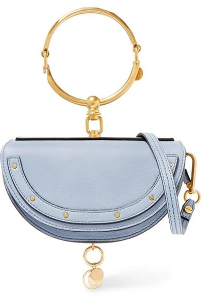 CHLOÉ Nile Bracelet mini textured-leather Clutch bag