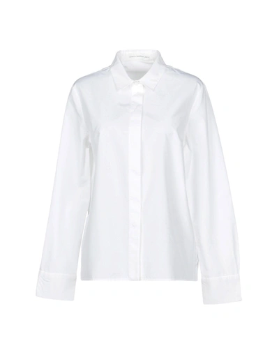 Shop Victoria Beckham Solid Color Shirts & Blouses In White