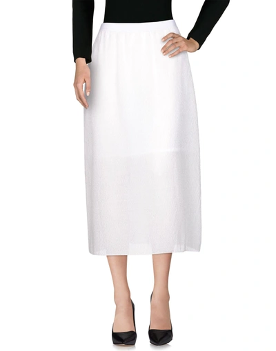 Shop Yang Li Midi Skirts In White