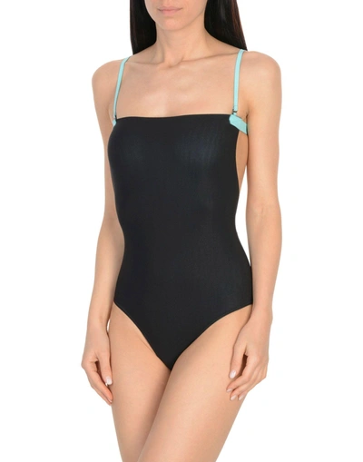 Shop Alexander Wang T One-piece Swimsuits In Black