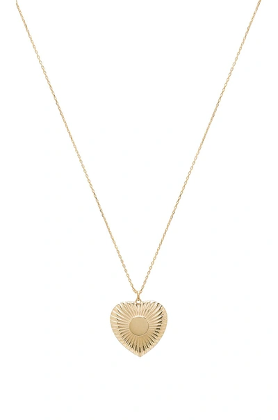 Shop Natalie B Jewelry Utopian Necklace In Metallic Gold