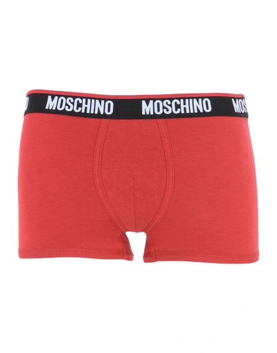 Shop Moschino Boxer In Red