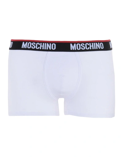 Shop Moschino Boxer In White