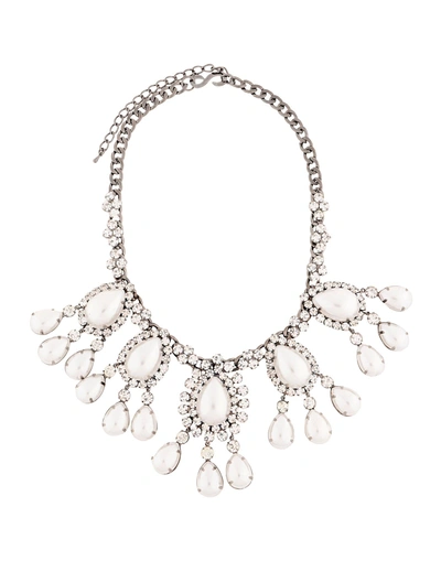 Shop Kenneth Jay Lane Necklace In Grey