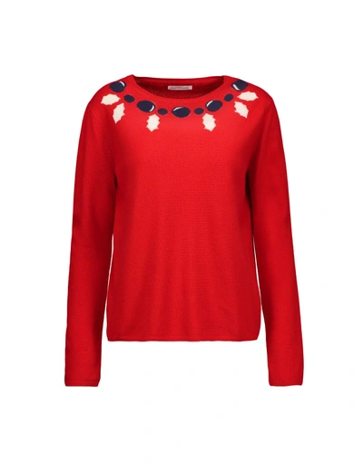 Shop Chinti & Parker Jumper In Red