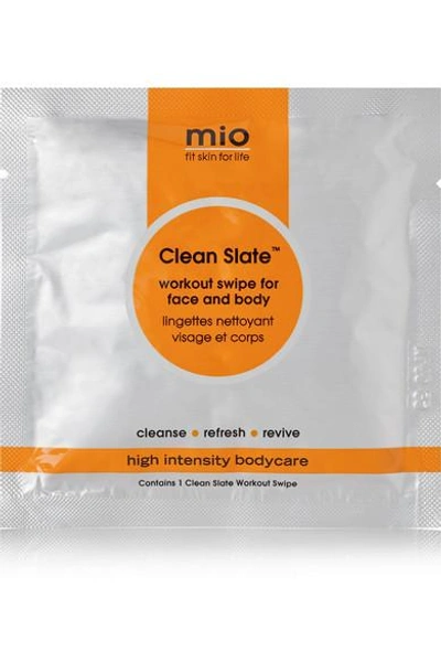 Shop Mio Skincare Clean Slate Workout Swipe - Set Of 25 In Colorless