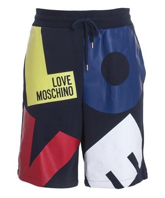 Love Moschino Men's Blue Cotton Shorts 