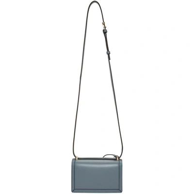 Shop Loewe Blue Small Barcelona Bag In 5900 Stoneb