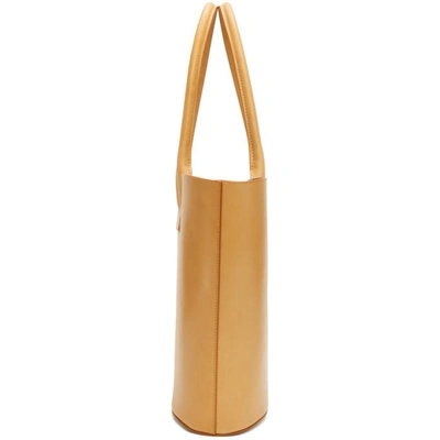 Shop Mansur Gavriel Tan Leather Tote