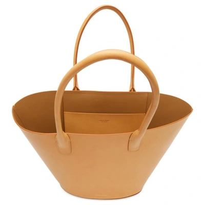 Shop Mansur Gavriel Tan Leather Tote