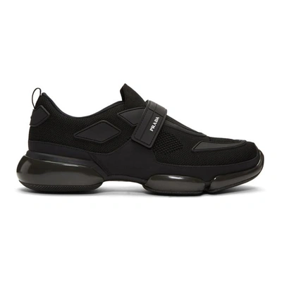 Shop Prada Black Cloudbust Sneakers
