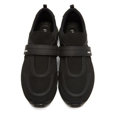 Shop Prada Black Cloudbust Sneakers