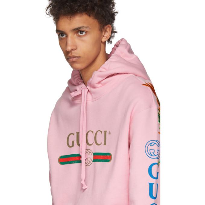 gucci logo sweatshirt with dragon