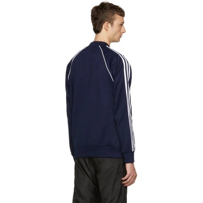 Shop Adidas Originals Navy Sst Track Jacket In Collegnavy