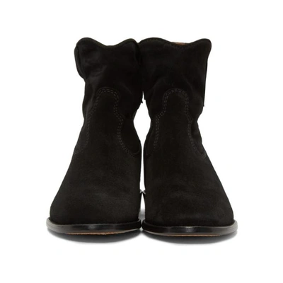 Shop Isabel Marant Black Suede Crisi Boots