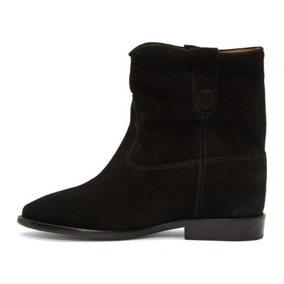 Shop Isabel Marant Black Suede Crisi Boots