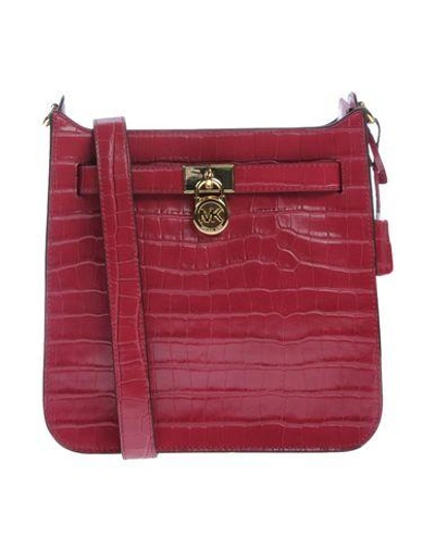 Shop Michael Michael Kors Handbag In Garnet