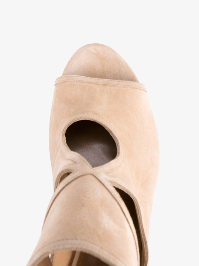 Shop Aquazzura Sexy Thing Sandals In Nude&neutrals