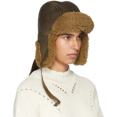 Shop Isabel Marant Brown Airy Hat In 50bz Bronze