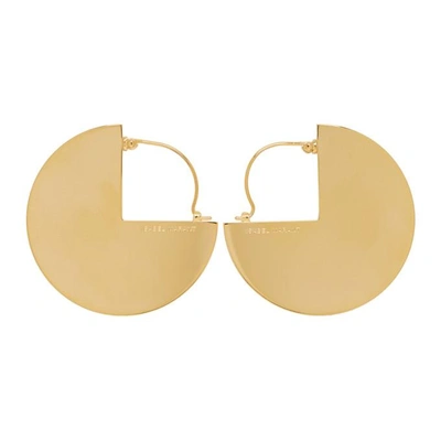Shop Isabel Marant Gold 90 Degree Earrings In 12do Dore