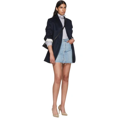 Shop Citizens Of Humanity Blue Astrid Miniskirt In Archive