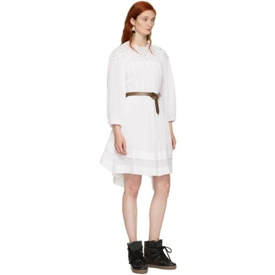 Shop Isabel Marant Étoile Isabel Marant Etoile White Rita Dress In 20wh White