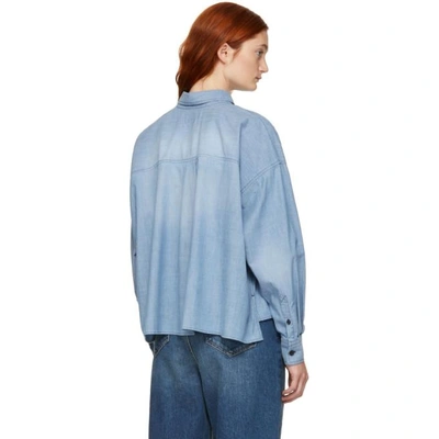 Shop Isabel Marant Étoile Blue Lelora Shirt