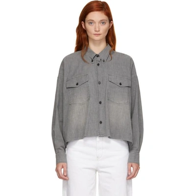 Shop Isabel Marant Étoile Isabel Marant Etoile Grey Lelora Shirt In 02gy Grey