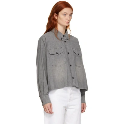 Shop Isabel Marant Étoile Isabel Marant Etoile Grey Lelora Shirt In 02gy Grey