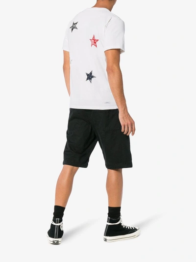 Shop Sophnet . Bandana Star Applique T-shirt In White